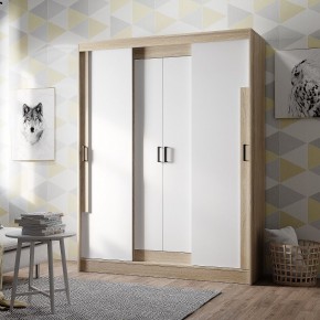 Шкаф-купе Смарт ШКК-06 (дуб сонома/белый) в Кудымкаре - kudymkar.mebel24.online | фото