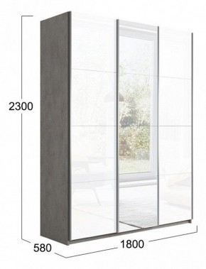 Шкаф-купе Траст СШК 2.180.60-15.13.15 в Кудымкаре - kudymkar.mebel24.online | фото 3