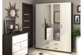 Шкаф Квадро шимо светлый/темный в Кудымкаре - kudymkar.mebel24.online | фото 1
