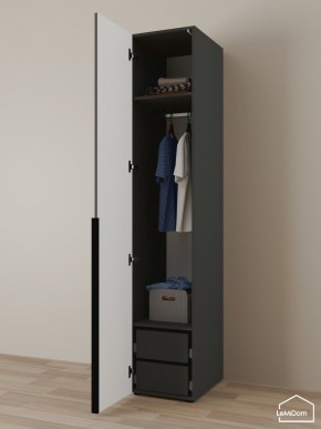 Шкаф Linnea MHR-1-3 2050х400х510 (Графит-М 11.1.25) в Кудымкаре - kudymkar.mebel24.online | фото 5