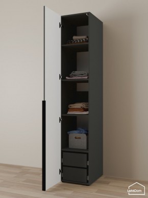 Шкаф Linnea MHR-1-4 2050х400х510 (Графит-М 11.1.25) в Кудымкаре - kudymkar.mebel24.online | фото 5