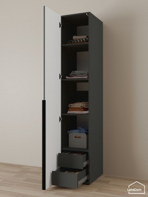 Шкаф Linnea MHR-1-4 2050х400х510 (Графит-М 11.1.25) в Кудымкаре - kudymkar.mebel24.online | фото 6