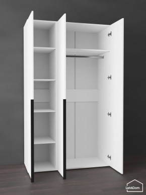 Шкаф Linnea MHR-3-1 2050х1200х510 (Белый-М 11.1.2) в Кудымкаре - kudymkar.mebel24.online | фото 4