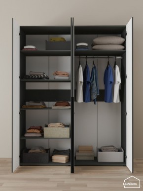 Шкаф Linnea MHR-4-1 2050х1600х510 (Графит-М 11.1.25) в Кудымкаре - kudymkar.mebel24.online | фото 4