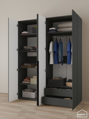Шкаф Linnea MHR-4-2 2050х1600х510 (Графит-М 11.1.25) в Кудымкаре - kudymkar.mebel24.online | фото 5