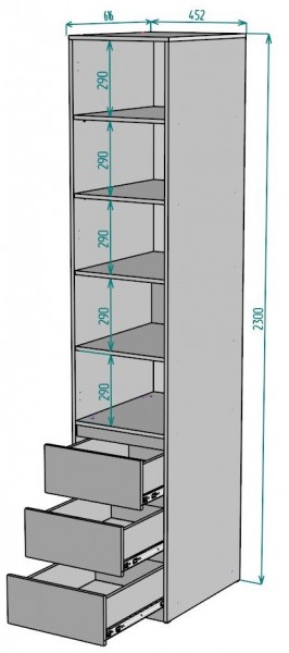 Шкаф Мальта H161 в Кудымкаре - kudymkar.mebel24.online | фото 2