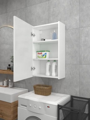 Шкаф навесной для ванной MH8-MA 600х750 (Белый-М 10.1.1) Белый глянец в Кудымкаре - kudymkar.mebel24.online | фото 3