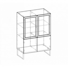 Шкаф низкий (2 стеклодвери) Марсель в Кудымкаре - kudymkar.mebel24.online | фото 4