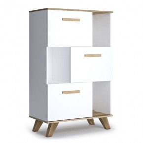 Шкаф низкий с нишами Вега Скандинавия в Кудымкаре - kudymkar.mebel24.online | фото 1