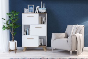 Шкаф низкий с нишами Вега Скандинавия в Кудымкаре - kudymkar.mebel24.online | фото 4