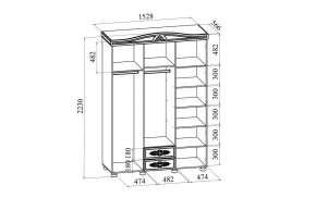 Шкаф платяной Ассоль АС-27 в Кудымкаре - kudymkar.mebel24.online | фото 6