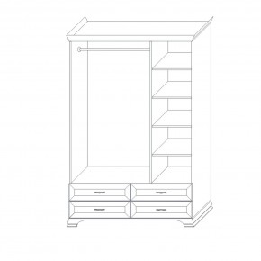 Шкаф распашной трехдверный Сиена в Кудымкаре - kudymkar.mebel24.online | фото 10