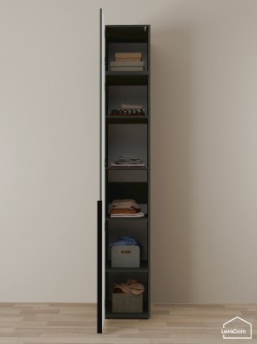Шкаф с антресолью Linnea MHR-1A-2 2450х400х510 (Графит-М 11.1.25) в Кудымкаре - kudymkar.mebel24.online | фото 4