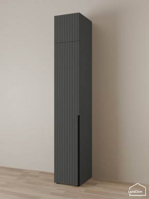 Шкаф с антресолью Linnea MHR-1A-3 2450х400х510 (Графит-М 11.1.25) в Кудымкаре - kudymkar.mebel24.online | фото 1