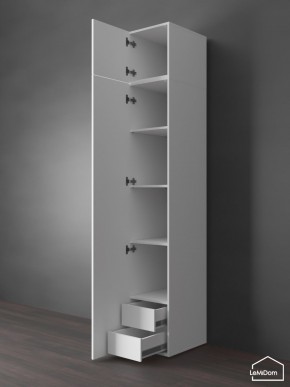 Шкаф с антресолью Linnea MHR-1POA-4 2450х400х510 (Белый-М 11.1.2) в Кудымкаре - kudymkar.mebel24.online | фото 5
