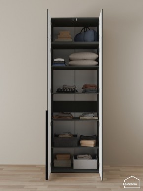 Шкаф с антресолью Linnea MHR-2A-2 2450х800х510 (Графит-М 11.1.25) в Кудымкаре - kudymkar.mebel24.online | фото 4