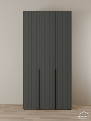 Шкаф с антресолью Linnea MHR-3A-1 2450х1200х510 (Графит-М 11.1.25) в Кудымкаре - kudymkar.mebel24.online | фото 1