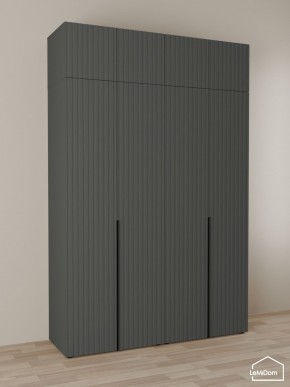 Шкаф с антресолью Linnea MHR-4A-1 2450х1600х510 (Графит-М 11.1.25) в Кудымкаре - kudymkar.mebel24.online | фото 1