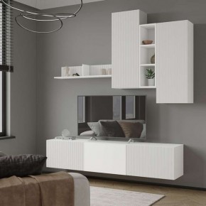 Шкаф Сириния навесной открытый белый/МДФ белый снег в Кудымкаре - kudymkar.mebel24.online | фото 2