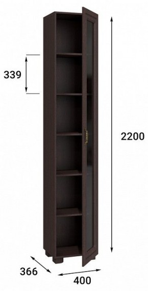 Шкаф-витрина Монблан МБ-22К со стеклом в Кудымкаре - kudymkar.mebel24.online | фото 3