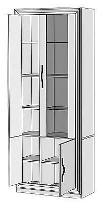 Шкаф-витрина Нобиле ШВтВ-ФСД-ФГК в Кудымкаре - kudymkar.mebel24.online | фото 2