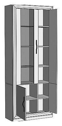 Шкаф-витрина Нобиле ШВтВ-ФСД-ФГК в Кудымкаре - kudymkar.mebel24.online | фото 2