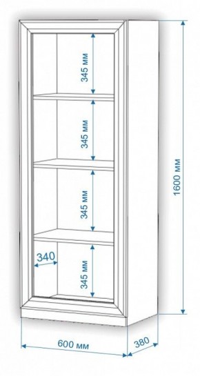 Шкаф-витрина Нобиле ВтН-ФС-ФГ в Кудымкаре - kudymkar.mebel24.online | фото 2