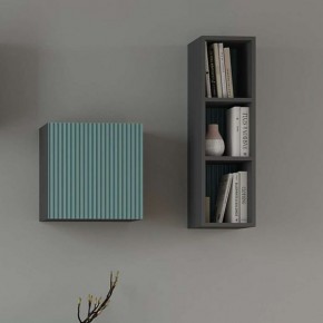 Сириния Куб 2 серый графит/МДФ бриз в Кудымкаре - kudymkar.mebel24.online | фото 3