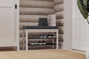 Скамья 85х50 Кантри для обуви белая в Кудымкаре - kudymkar.mebel24.online | фото 4