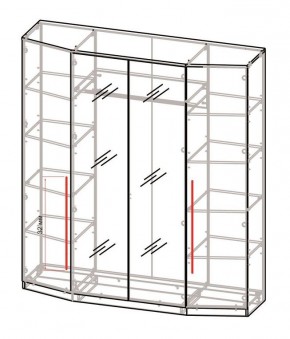 Спальный гарнитур Роксана (модульный) ЯШС в Кудымкаре - kudymkar.mebel24.online | фото 3