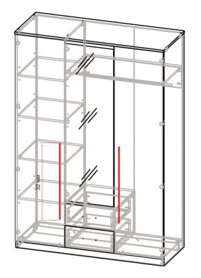 Спальный гарнитур Роксана (модульный) ЯШС в Кудымкаре - kudymkar.mebel24.online | фото 5