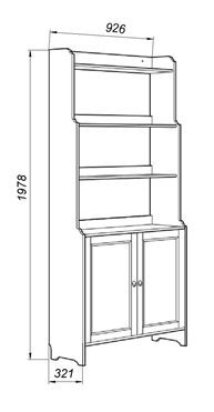 Стеллаж 20 Вествик, массив сосны, цвет белый в Кудымкаре - kudymkar.mebel24.online | фото 2