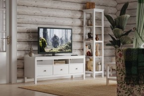 Стеллаж 420 Кантри, массив сосны, цвет белый в Кудымкаре - kudymkar.mebel24.online | фото 4
