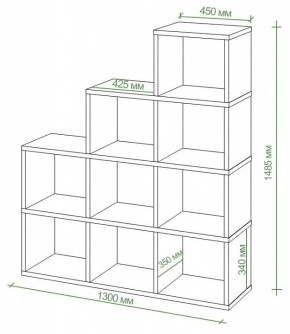 Стеллаж Бартоло СЛД 4 в Кудымкаре - kudymkar.mebel24.online | фото 2