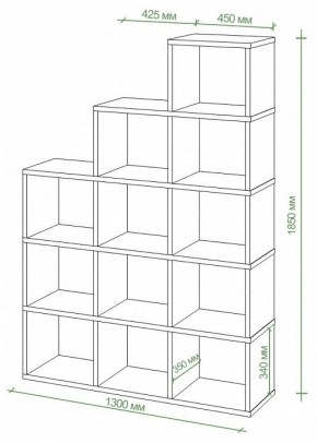 Стеллаж Бартоло СЛД 5 в Кудымкаре - kudymkar.mebel24.online | фото 2