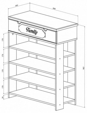 Стеллаж для обуви ДримСтар ДС-20 в Кудымкаре - kudymkar.mebel24.online | фото 5