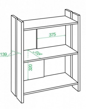 Стеллаж Домино Лайт СТЛ-ОН в Кудымкаре - kudymkar.mebel24.online | фото 3