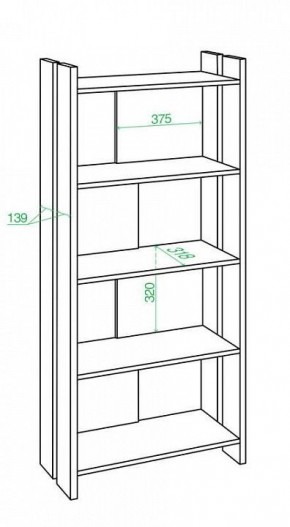 Стеллаж Домино Лайт СТЛ-ОВ в Кудымкаре - kudymkar.mebel24.online | фото 3