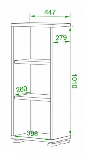 Стеллаж Домино нельсон ПУ-10-1 в Кудымкаре - kudymkar.mebel24.online | фото 2