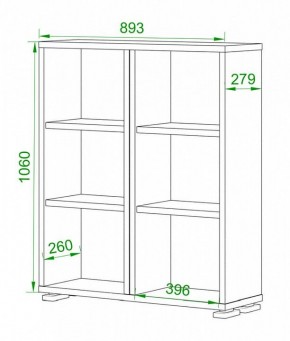 Стеллаж Домино нельсон ПУ-50-1 в Кудымкаре - kudymkar.mebel24.online | фото 2