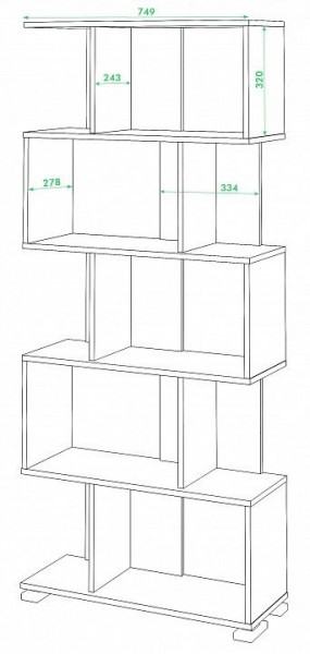 Стеллаж Домино нельсон СЛ-5 в Кудымкаре - kudymkar.mebel24.online | фото 2