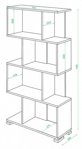 Стеллаж Домино нельсон СЛ-5-4 в Кудымкаре - kudymkar.mebel24.online | фото 2