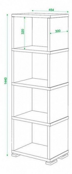 Стеллаж Домино СБ-15/4 в Кудымкаре - kudymkar.mebel24.online | фото 3