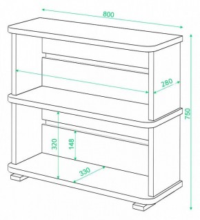 Стеллаж Домино СБ-25/2 в Кудымкаре - kudymkar.mebel24.online | фото 3