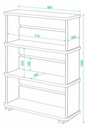 Стеллаж Домино СБ-25/3 в Кудымкаре - kudymkar.mebel24.online | фото 3