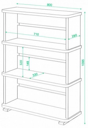 Стеллаж Домино СБ-25/3 в Кудымкаре - kudymkar.mebel24.online | фото 2