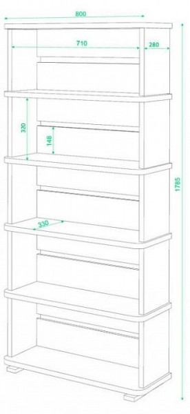 Стеллаж Домино СБ-25/5 в Кудымкаре - kudymkar.mebel24.online | фото 2