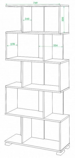 Стеллаж Домино СЛ-5 в Кудымкаре - kudymkar.mebel24.online | фото 2