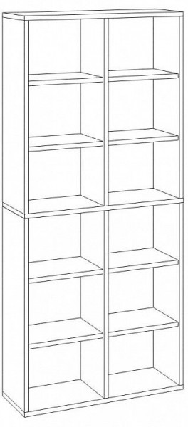 Стеллаж Домино СУ(ш2в2) в Кудымкаре - kudymkar.mebel24.online | фото 3