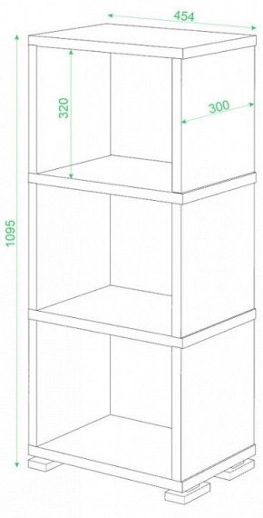 Стеллаж-колонка Домино Лайт СБ-15/3 в Кудымкаре - kudymkar.mebel24.online | фото 2